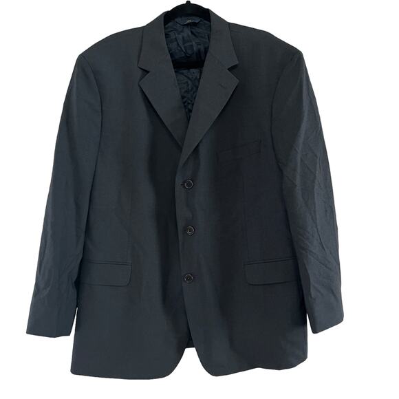 Brooks Brothers 346 Charcoal Gray Single Breasted 3 Button Sport Coat Blazer 48R - Picture 1 of 15